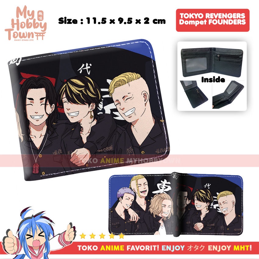 Dompet Anime Tokyo Revengers Tokyo Manji Gang Founders Mikey Baji Draken Mitsuya Pahchin