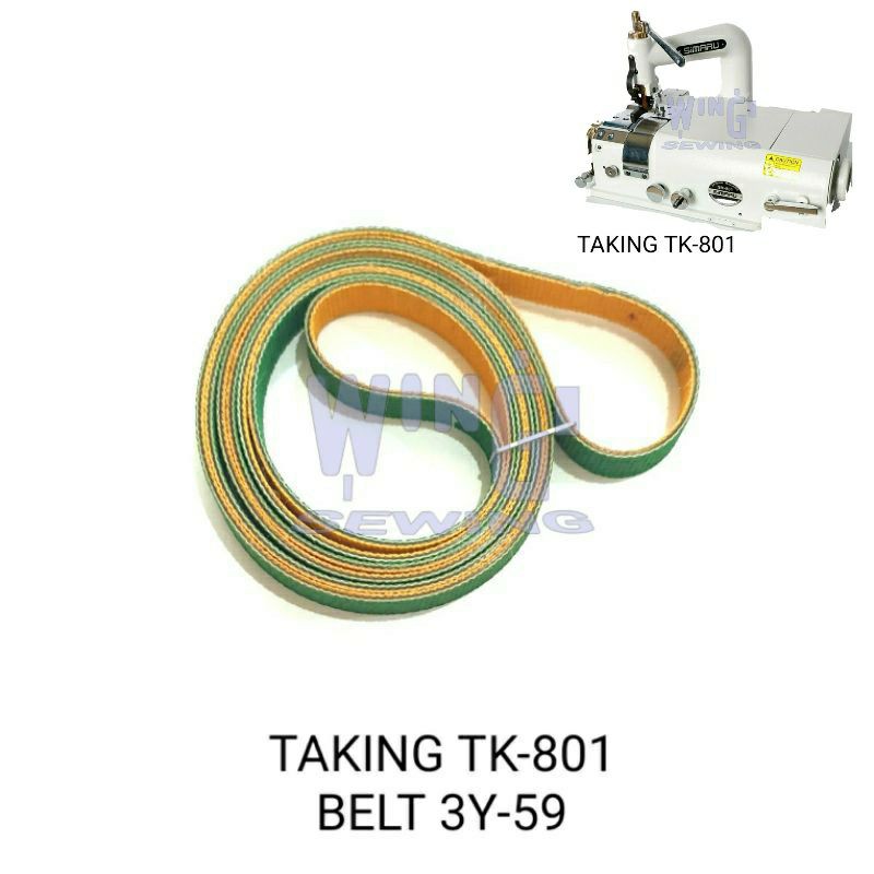 No 3Y59 TAKING TK-801 Tali Belt Mesin Seset Kulit Skiving 3Y-59