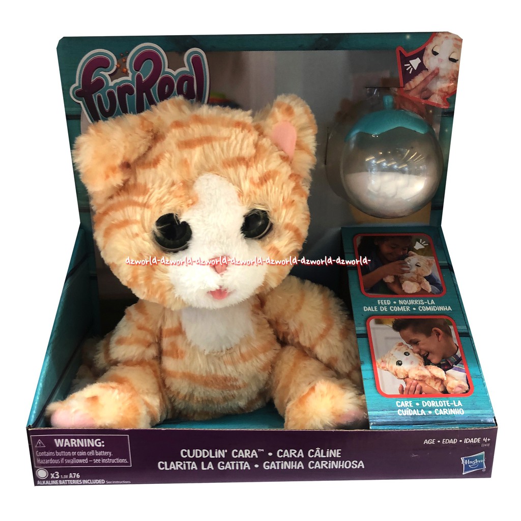 Furreal Cuddlin Caline Hasbro Mainan Boneka Bentuk Kucing Bisa Bersuara Dan Bergerak