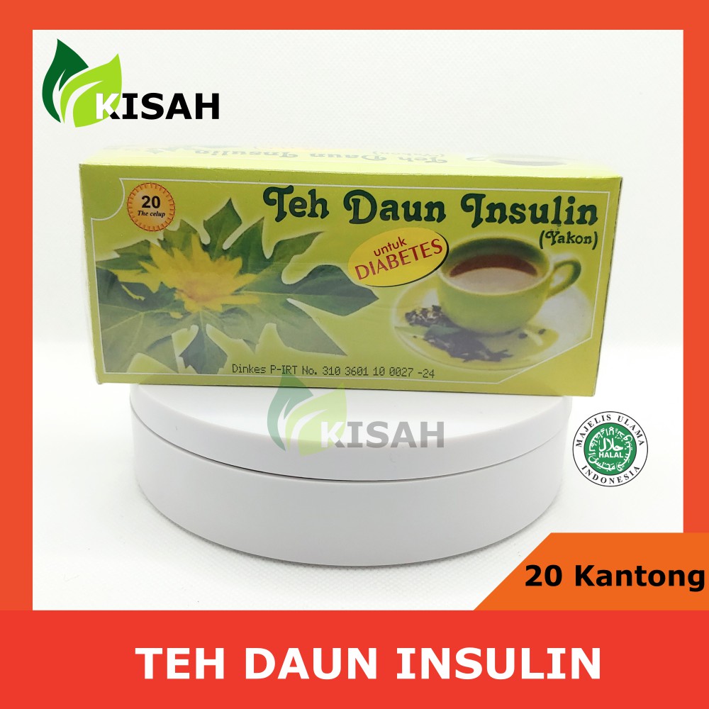 Teh Celup Daun Yakon Insulin 20 Kantong - Obat Kencing Manis Diabetes Penurun Gula Darah Alami