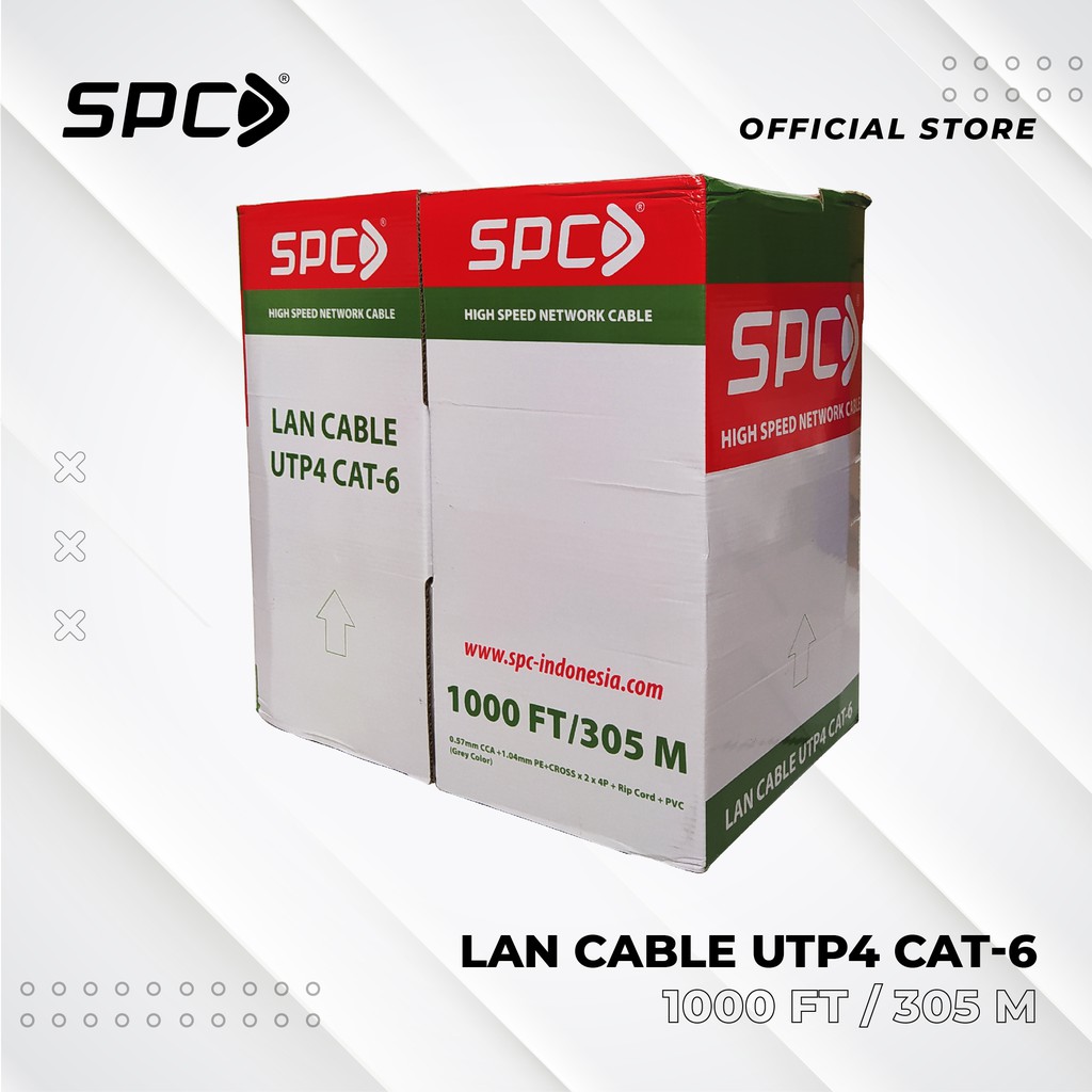 Cable LAN UTP CAT6 SPC 1Roll 305M