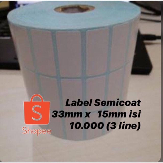 

Label Sticker Barcode Semicoat 33x15 3 Line isi 10.000