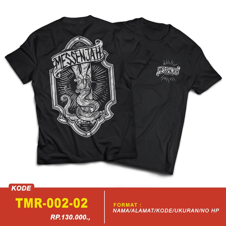 KAOS ROHANI THE MESSENJAH || GENESIS (SIZE COWOK)