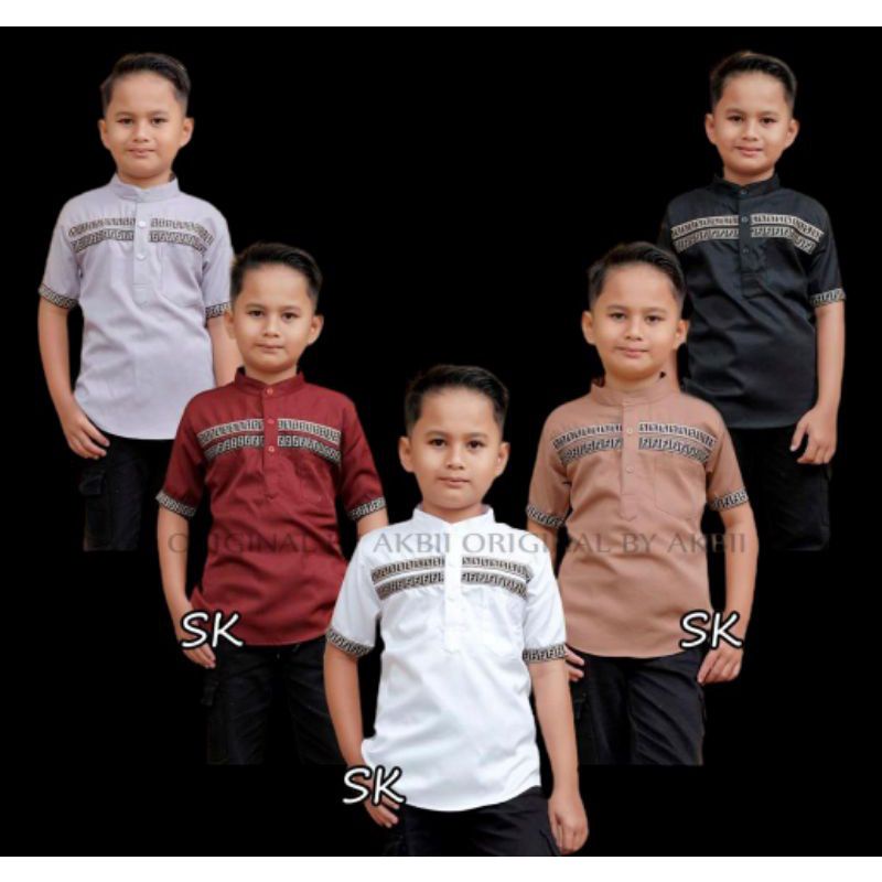 Baju Koko Kurta FF Couple Ayah Dan Anak Pria Lengan Pendek / Baju Koko Kurta Terbaru Dan Terlaris 2022 Size M L XL