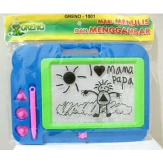 Papan Tulis Magnet Drawing Board Magnet Mainan Edukasi Anak