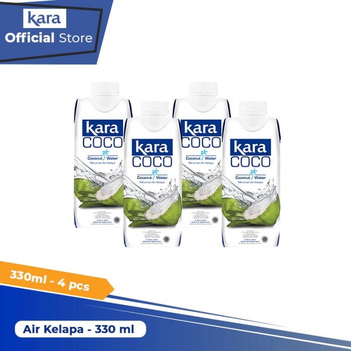 

KARA Coco Air Kelapa Asli (Pure Coconut Water) 330 ml - 4pcs (BERKUALITAS)