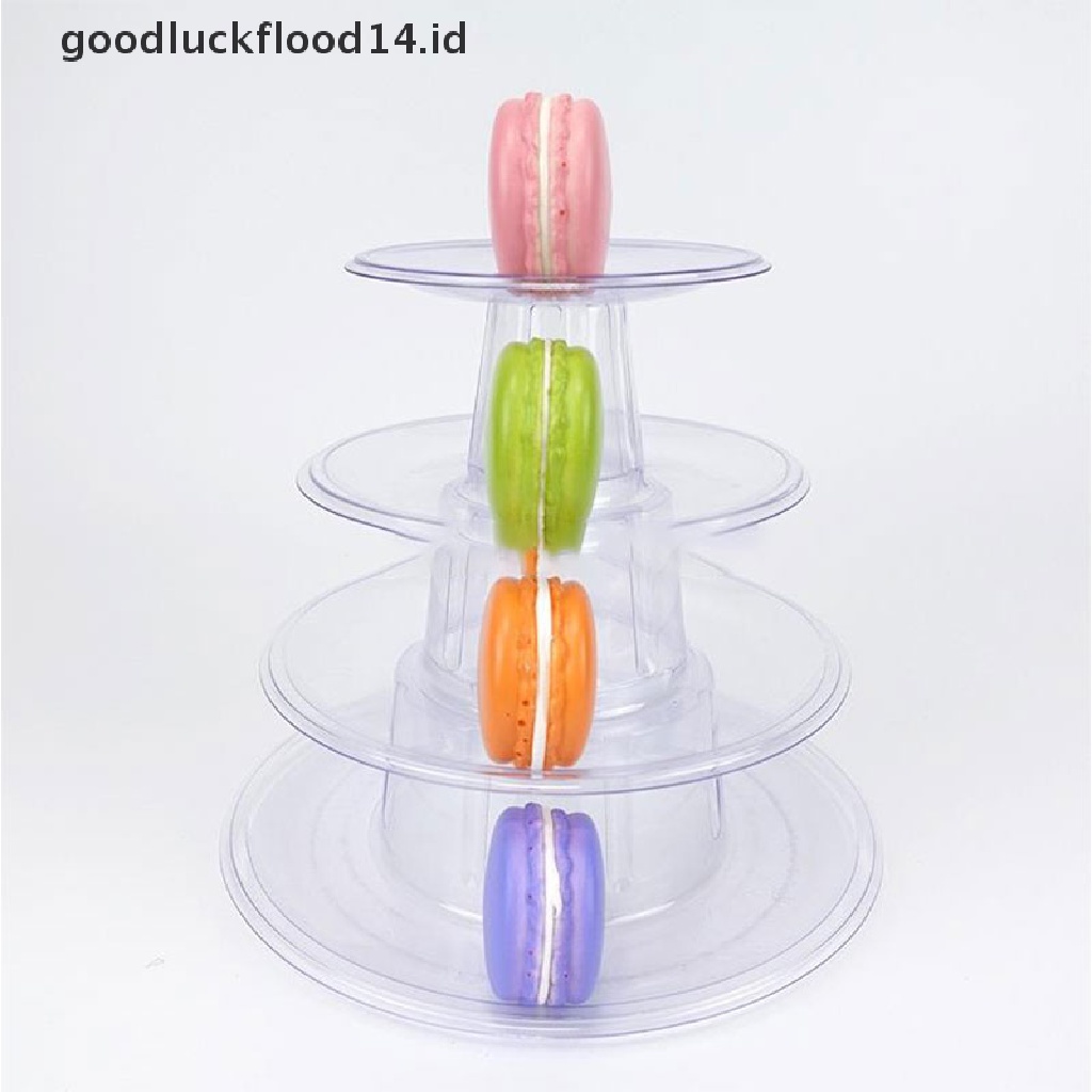 [OOID] Multitiers Macaron Display Stand Cupcake Tower Rack Cake Stand PVC Tray Cake ID