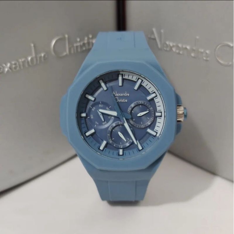 Jam Tangan Alexandre Christie wanita AC 6590 / AC6590 BF Dark Blue Original