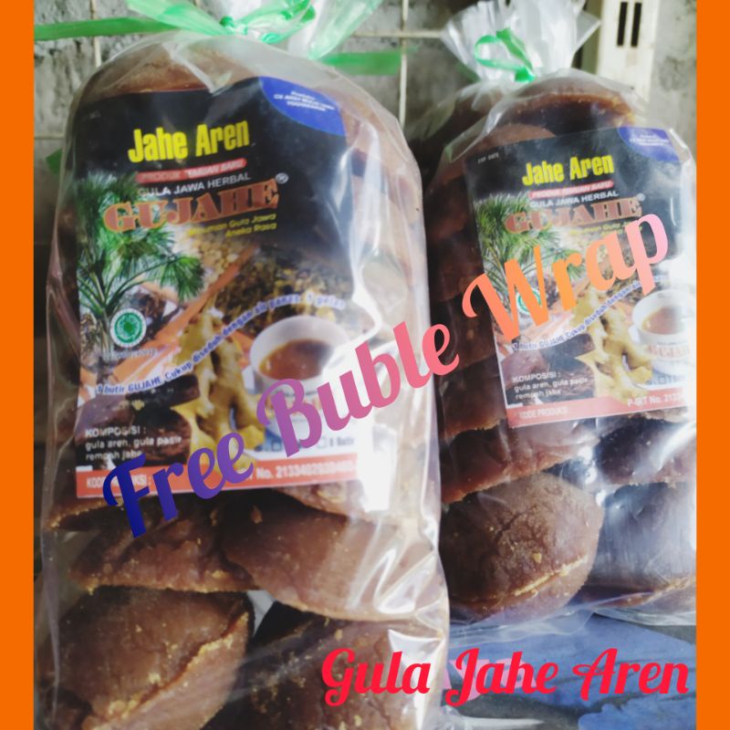 

Gula Jahe Aren Kemasan 500 gram Free buble wrap