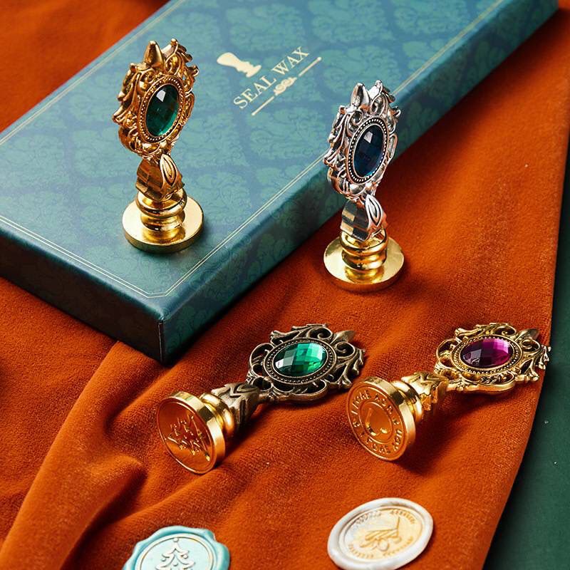 

tyvf Retro Seal Wax Beads Set Stempel Sealing Lilin Segel Wax Stempel Undangan