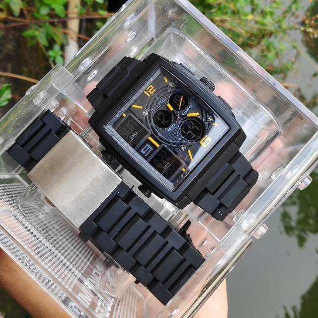 Viral!!! SKMEI Jam Tangan Pria Anti Air Warna Favorit - Gold Black