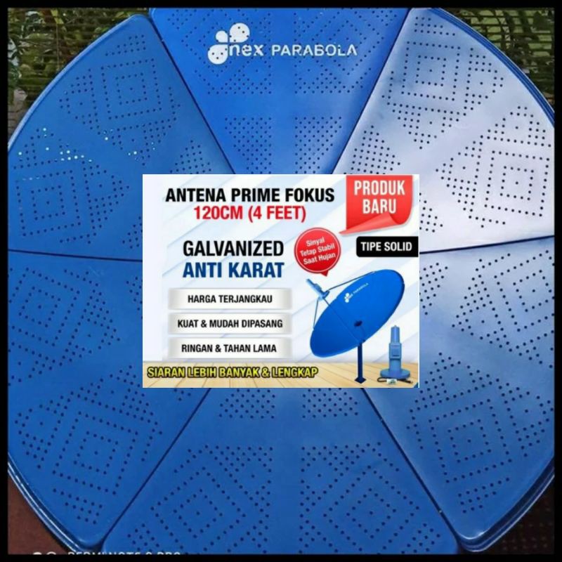 ANTENA PARABOLA 120CM NEX PARABOLA GALVANIS PLAT ANTI KARAT