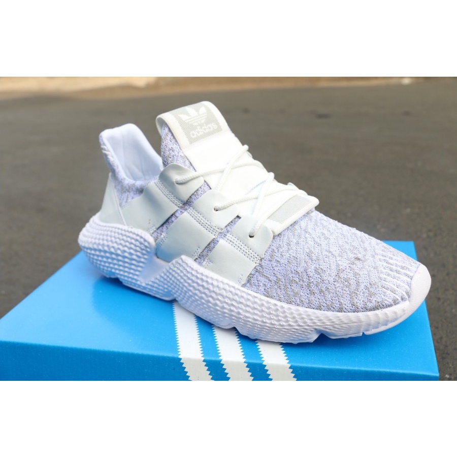 Sepatu Adidas Prophere Full White Putih Sneakers Fitnes Senam Lari Olahraga Enteng Ringan Gym