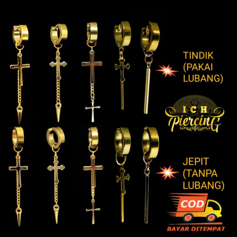 BEST SELLER anting Korea terbaru tindik dan jepit / anting Korea gold / anting jepit Korea / anting Korea variasi gold /
