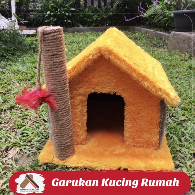 Garukan Kucing Rumah - Mainan Kucing Tali Goni - Cat Condo - Cat Scratcher