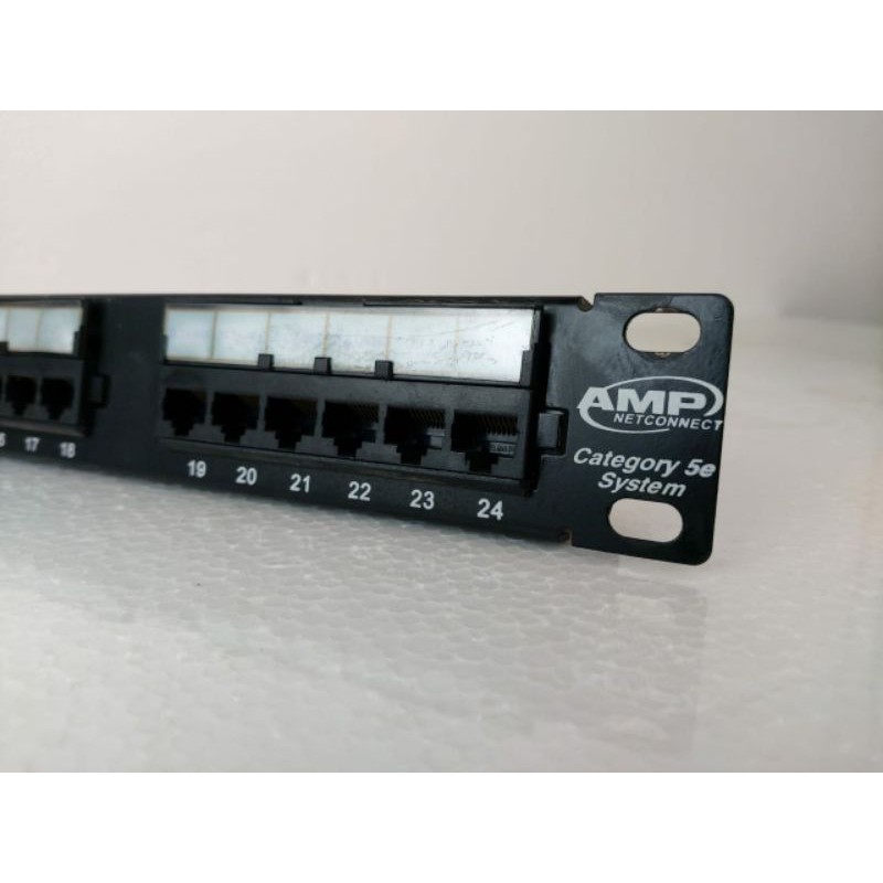 AMP Netconnect Category 5e System Panel Patch Pemasangan Rak 19 inci