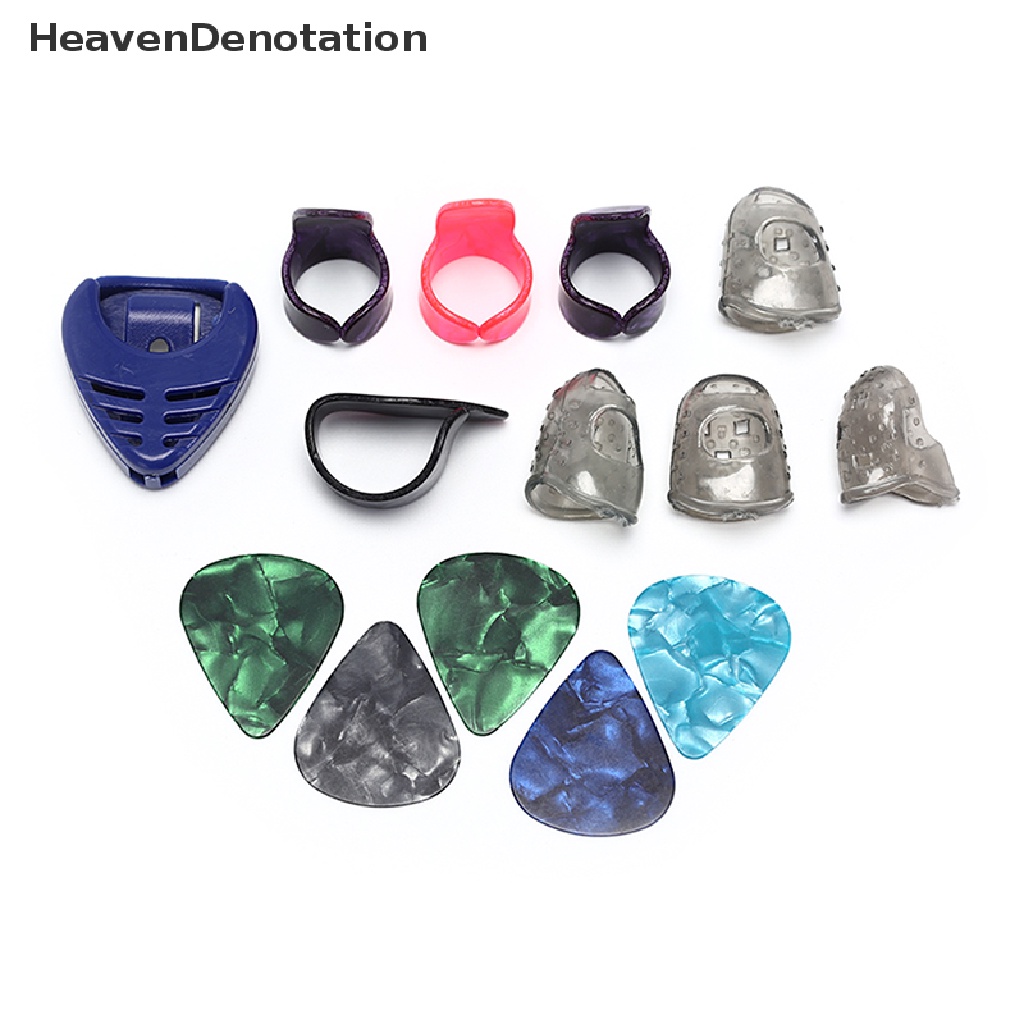 [HeavenDenotation] Guitar Accessories Silicone Fingertip Protectors Guitar Finger Pick Plectrum