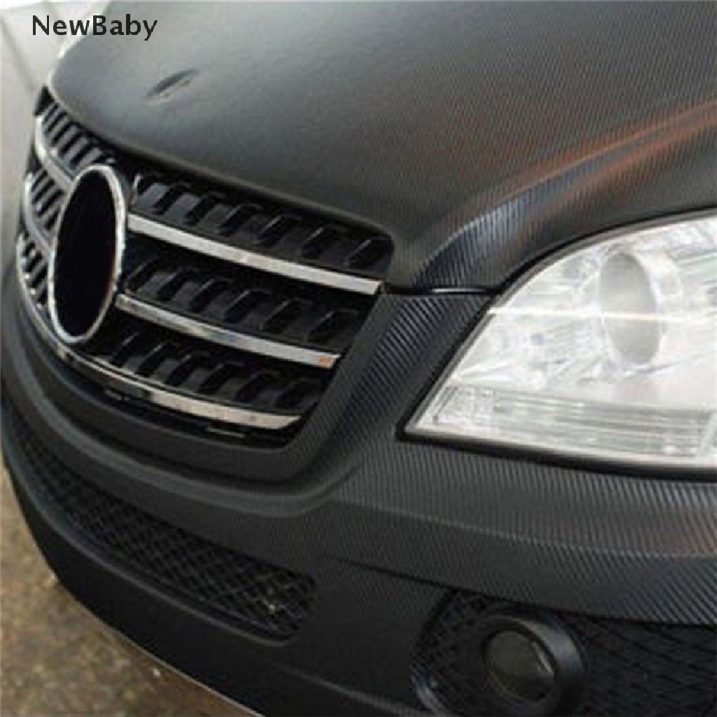 Stiker Vinyl Film Carbon Fiber 3D Warna Hitam Untuk Dekorasi Mobil
