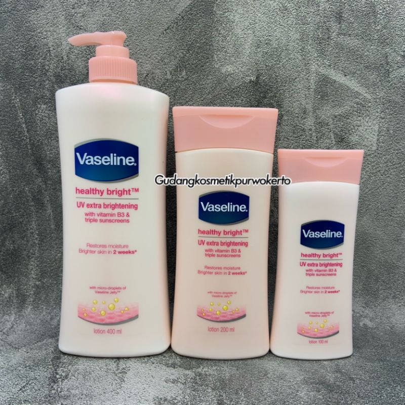 Jual Vaseline Healthy Bright UV Extra Brightening With Vitamin B3