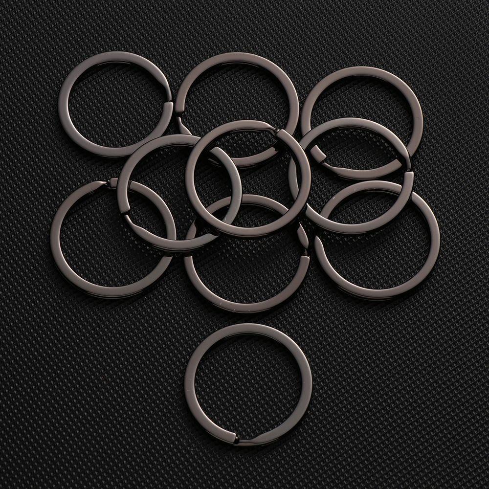 Preva 10pcs/lot 25mm 28mm 30mm Split Kunci Ring Bulat Saku Jepit Carabiner