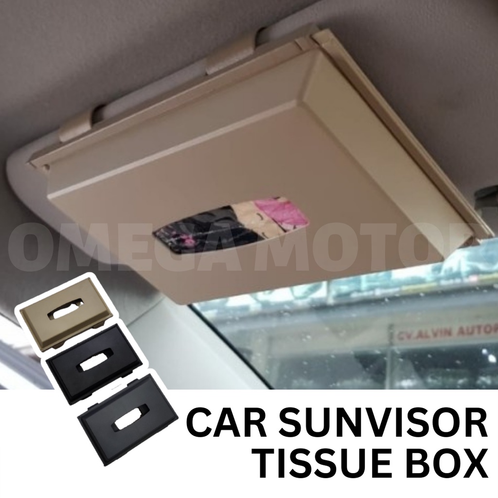 Kotak Tempat Tissue Tisu Mobil Car Tissue Box Sunvisor Plastic ABS