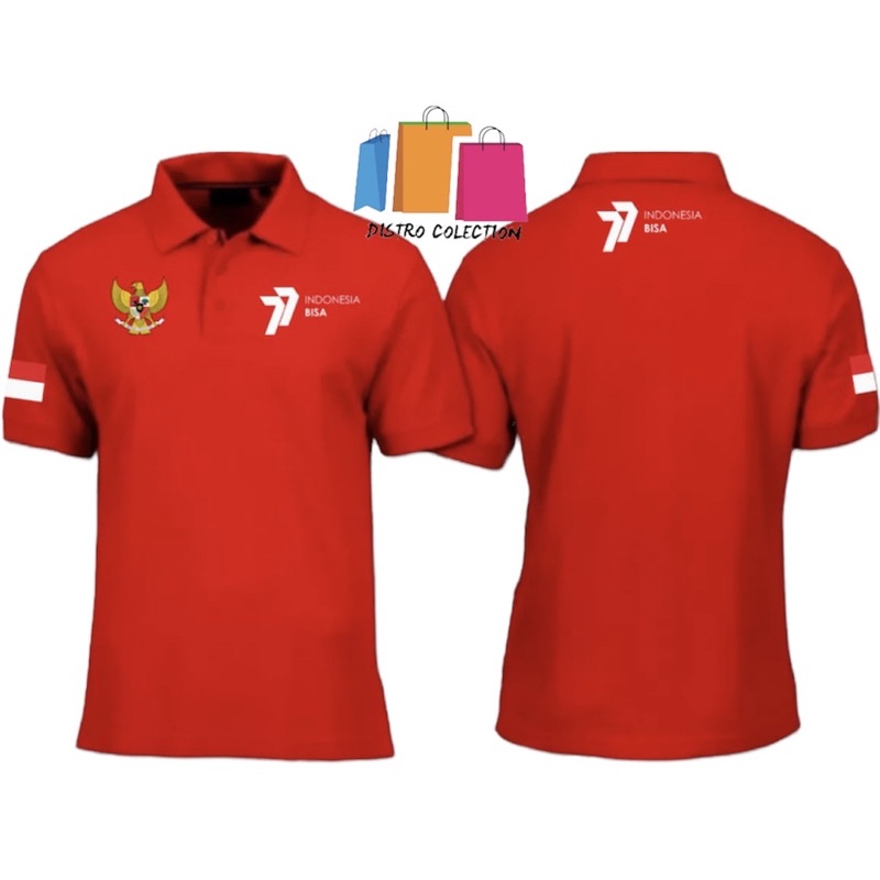 KAOS POLO HUT RI 77 // KAOS 77 INDONESIA