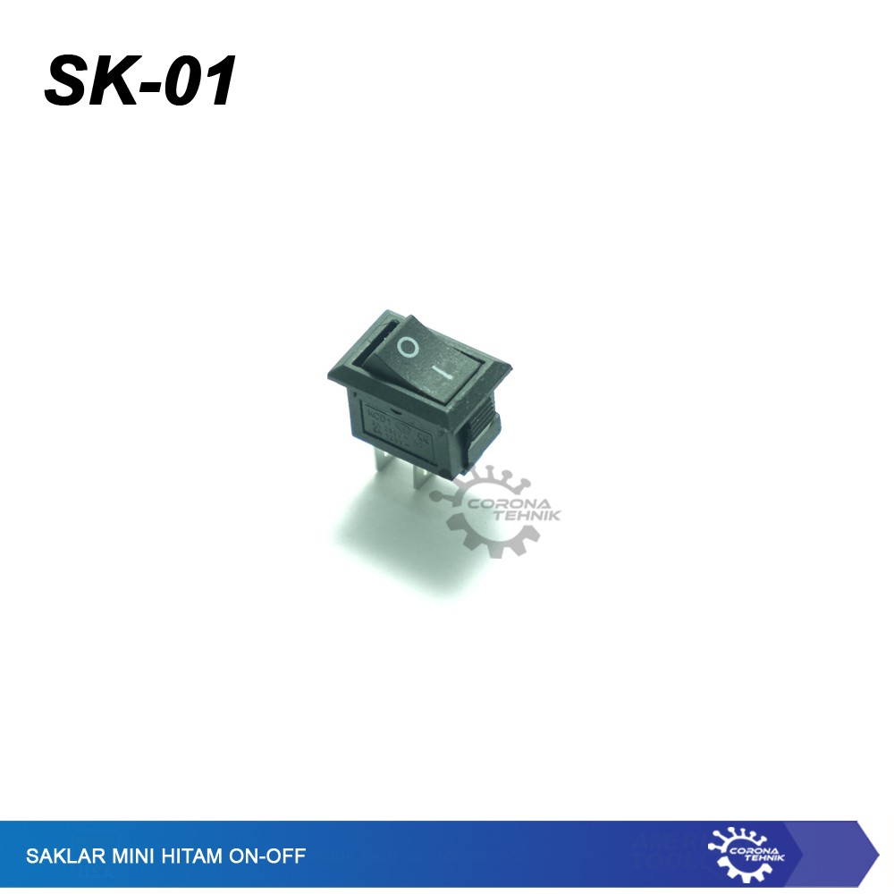 Saklar Mini Hitam ON-OFF