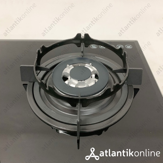 Kompor gas tanam built-in gas hob 2 tungku tempered glass RINNAI RB-772RO G RB772ROG RB 772 ROG
