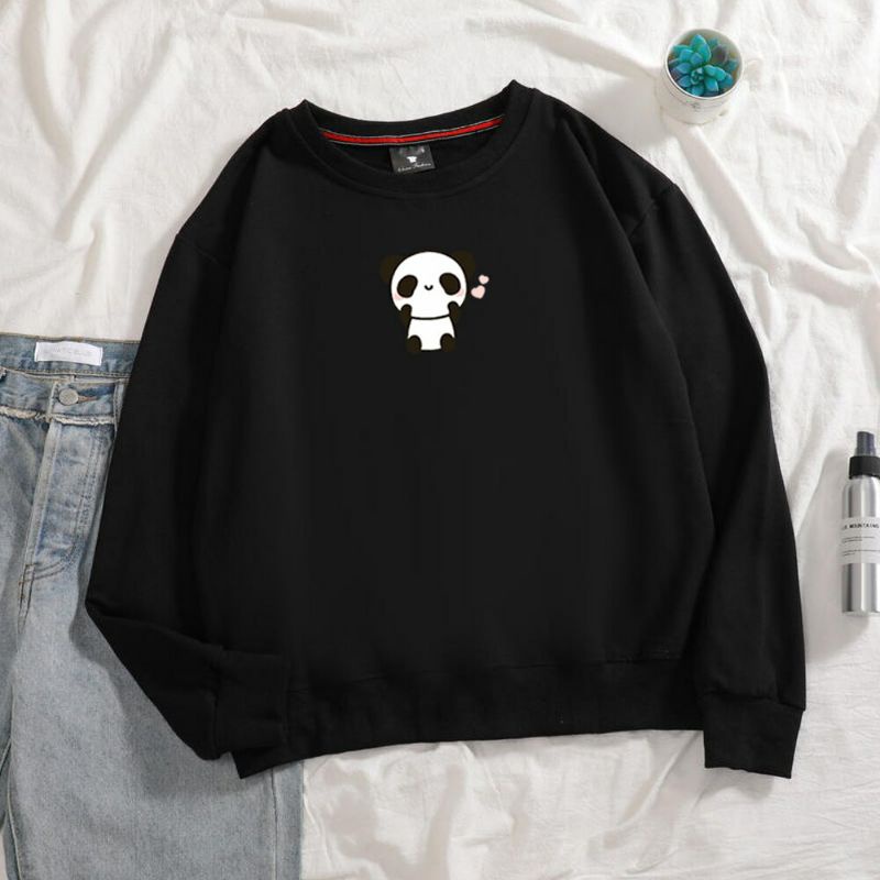 S - XXXXXL(6XL) Sweater PANDA Crewneck CUTE BIGSIZE Sweatshirt Pria Wanita OVERSIZE 5XL 4XL 3XL 2XL