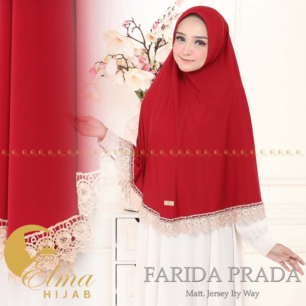 Jilbab Jumbo Farida Renda Prada By Elma Hijab