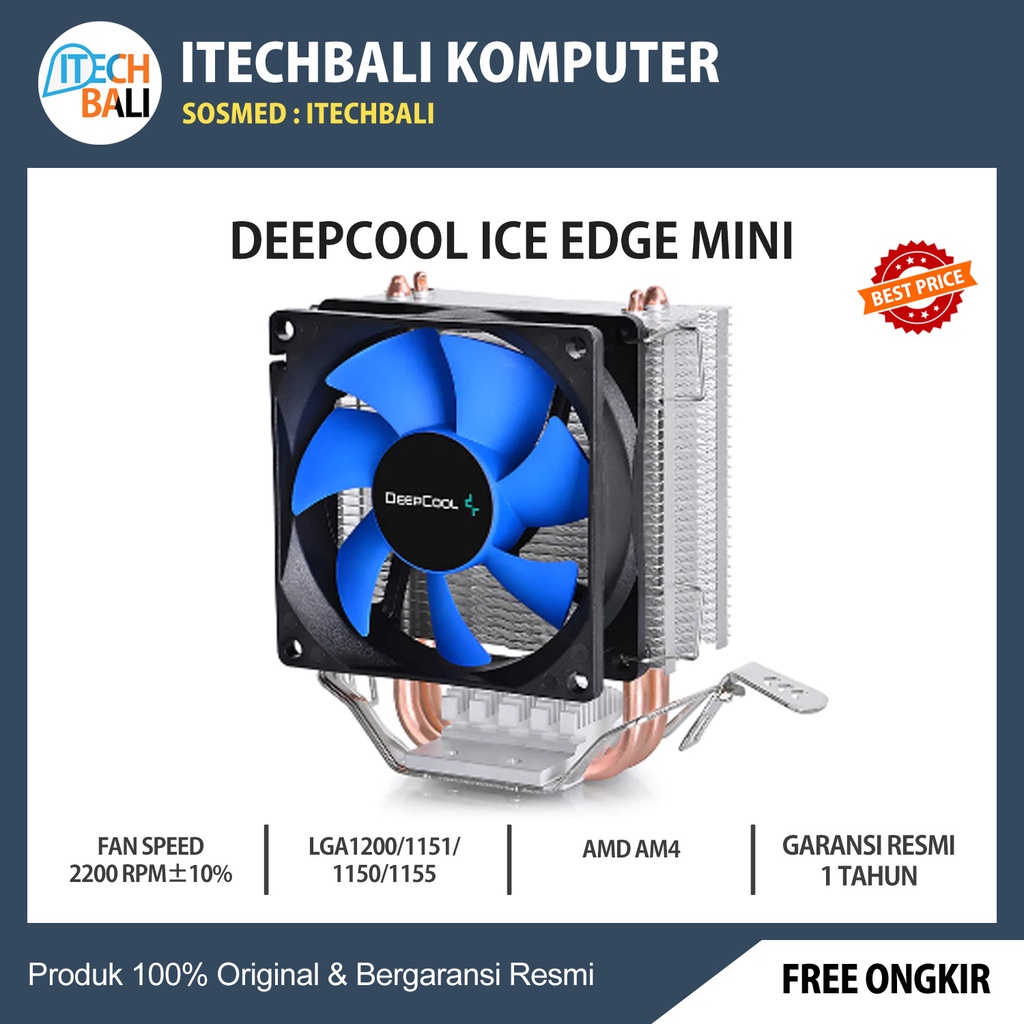 Fan Cpu DEEPCOOL Ice Edge Mini FS v2.0 | ITECHBALI