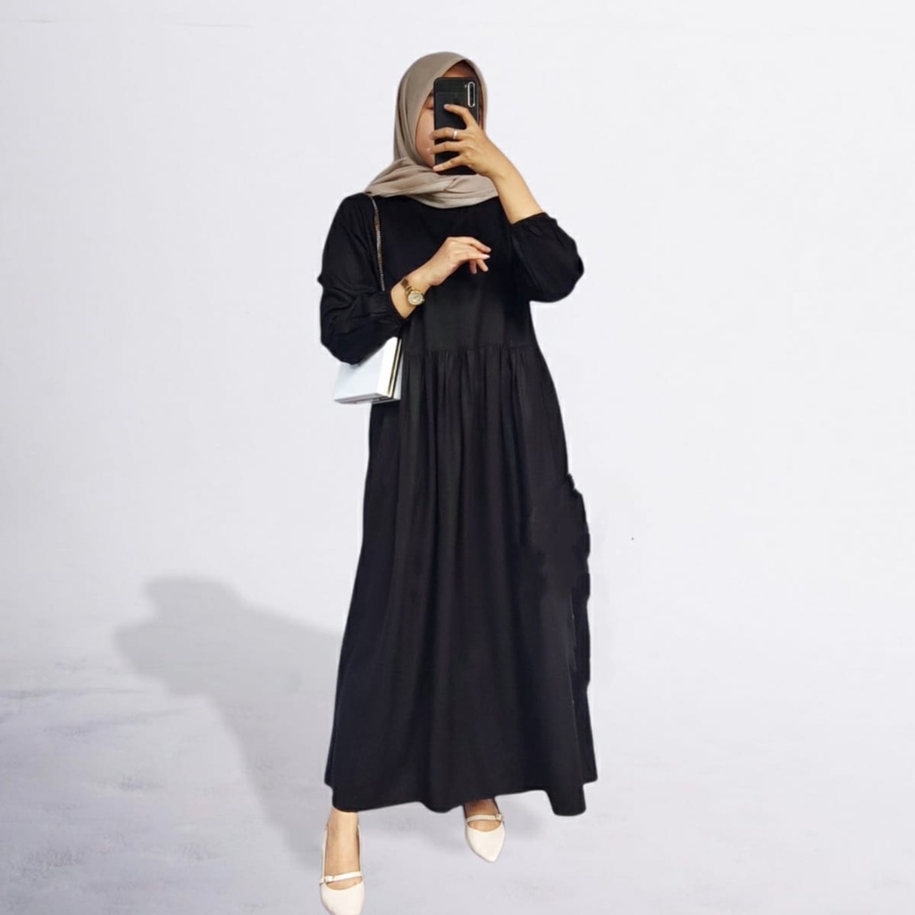 BEFAST - ZFS OOTD Wanita Dress NADIA / SHAFA RAYON DIAMOND MIDI DRESS / Dress Wanita / Dress Kekinian 2022 / Dress Kondangan / Fashion Pesta / LongDress Formal