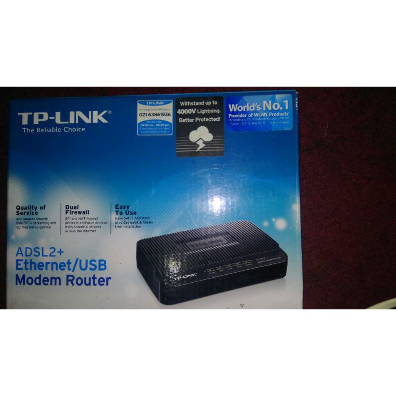 Modem Router ADSL2 +Ethernet /USB
