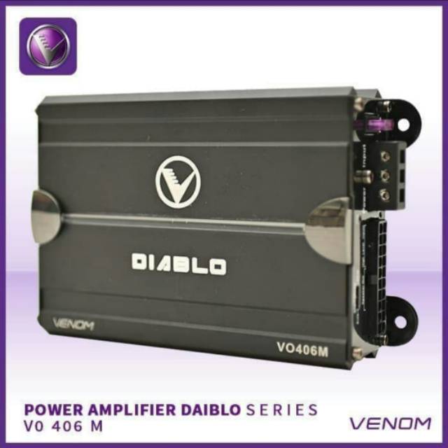 Venom power amplifier Diablo VO 406 M 4channel mobil universal