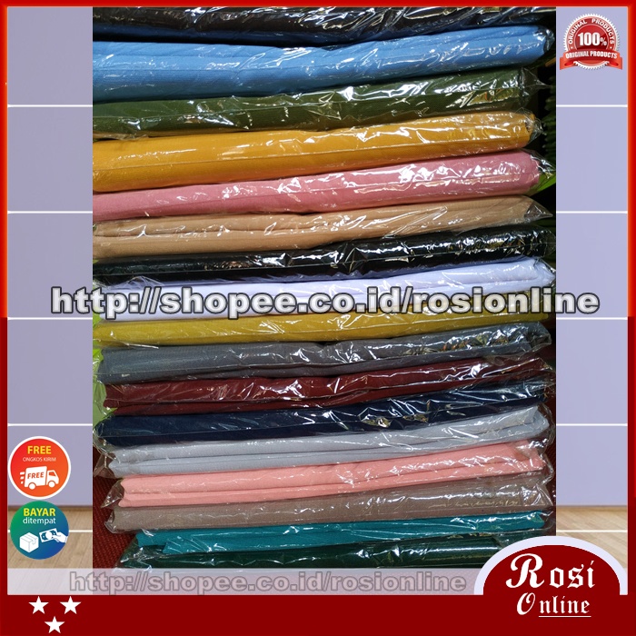 Pashmina Jumbo Syari Wolfis Italiano 200x75 Ala Sabyan Malay Crepe Stretch Polos-5