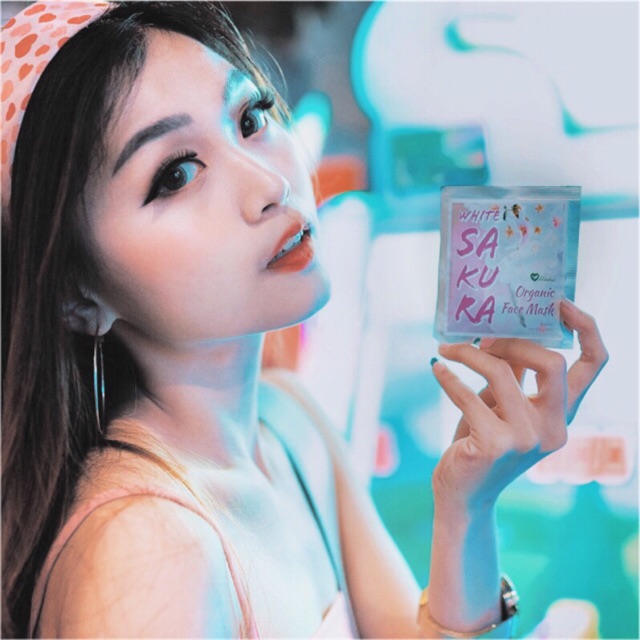 Masker Wajah WHITE SAKURA Organik / Organic Face Mask by GoodHerba / Pemutih Wajah Herbal