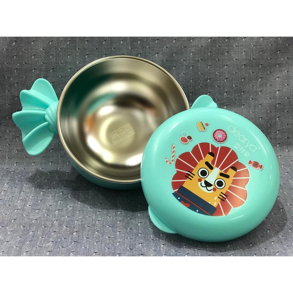 BABY BEYOND FOODGRADE SS BOWL WITH CANDY GRIP 220 ML