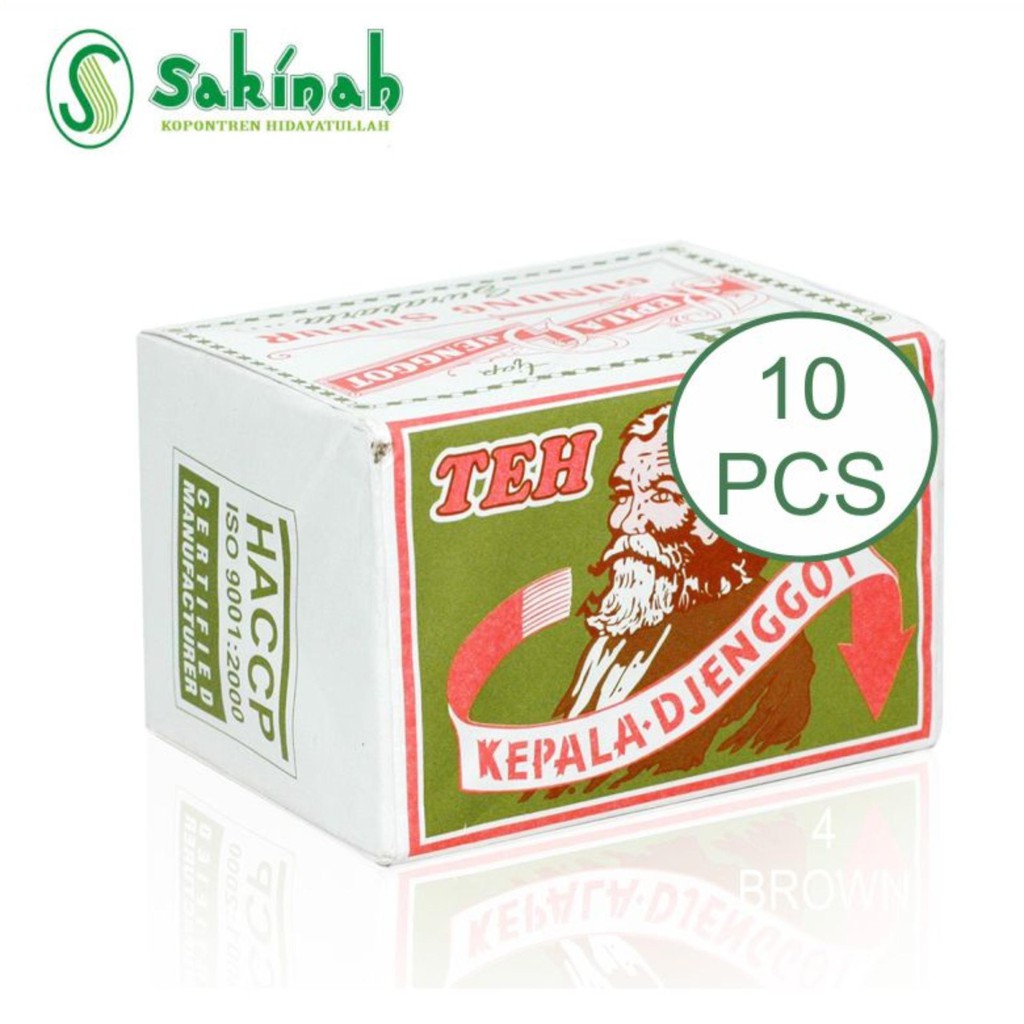 KEPALA DJENGGOT TEH HIJAU 40G ( 10 PCS )