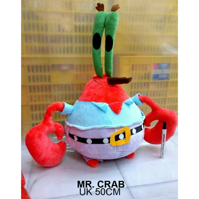 Boneka mr crab Spongbob impor 50cm