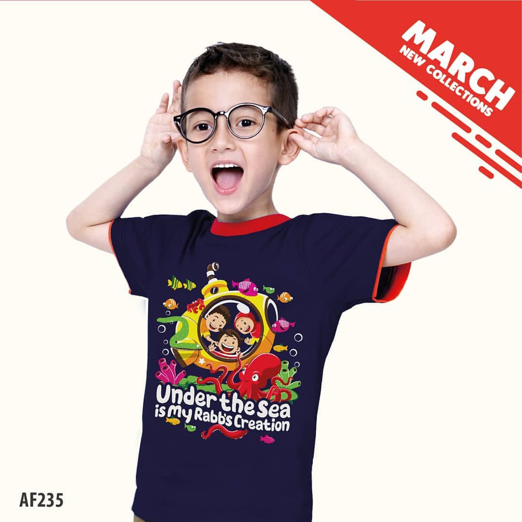  Kaos  Anak  Muslim Afrakids AF235 Kaos  Design Islami  