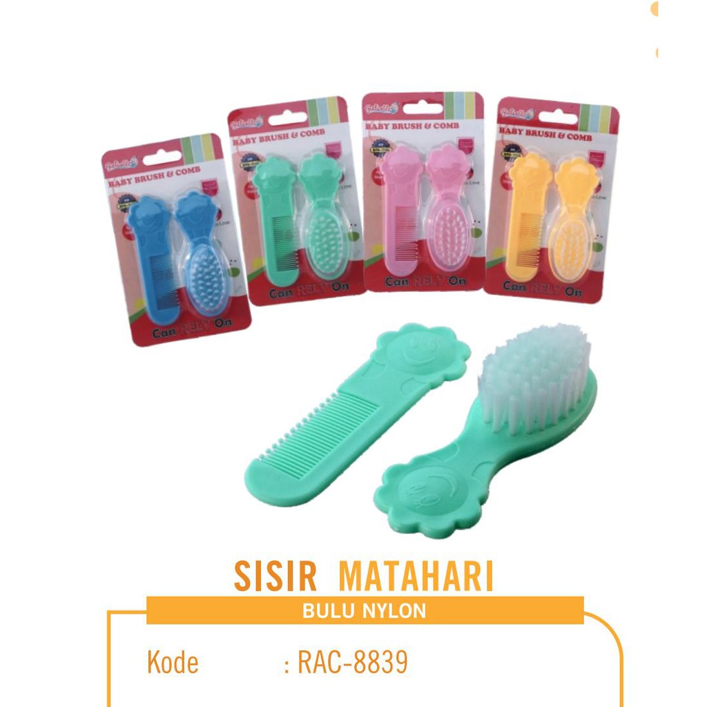 ♥BabyYank♥ RELIABLE SISIR DAN SIKAT 1 SET MERK RELIABLE RAC8839