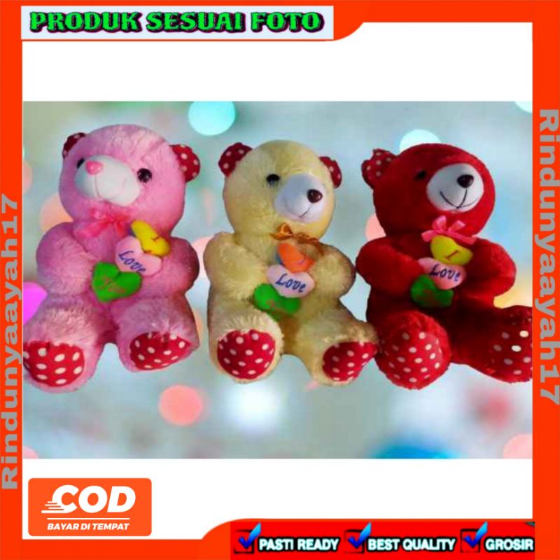 boneka teddy bear love /boneka beruang love /boneka lucu/boneka viral