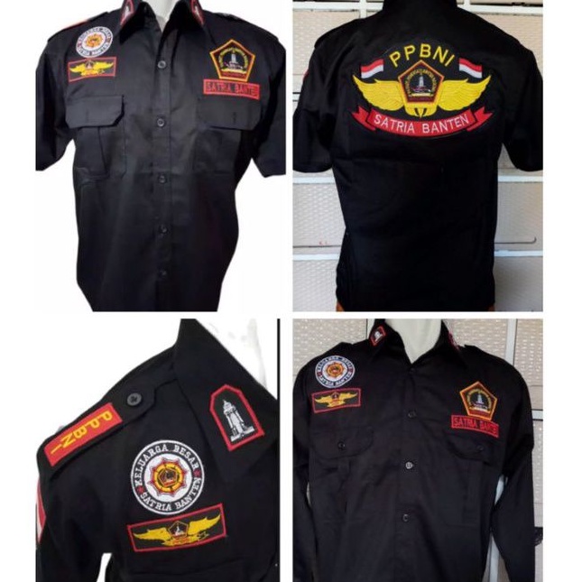 Kemeja PPBNI full bordir baju PPBNI Kemeja satria Banten baju satria Banten Seragam satria Banten ba