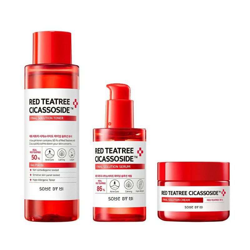 SOMEBYMI RED TEATREE CICASSOSIDE SET