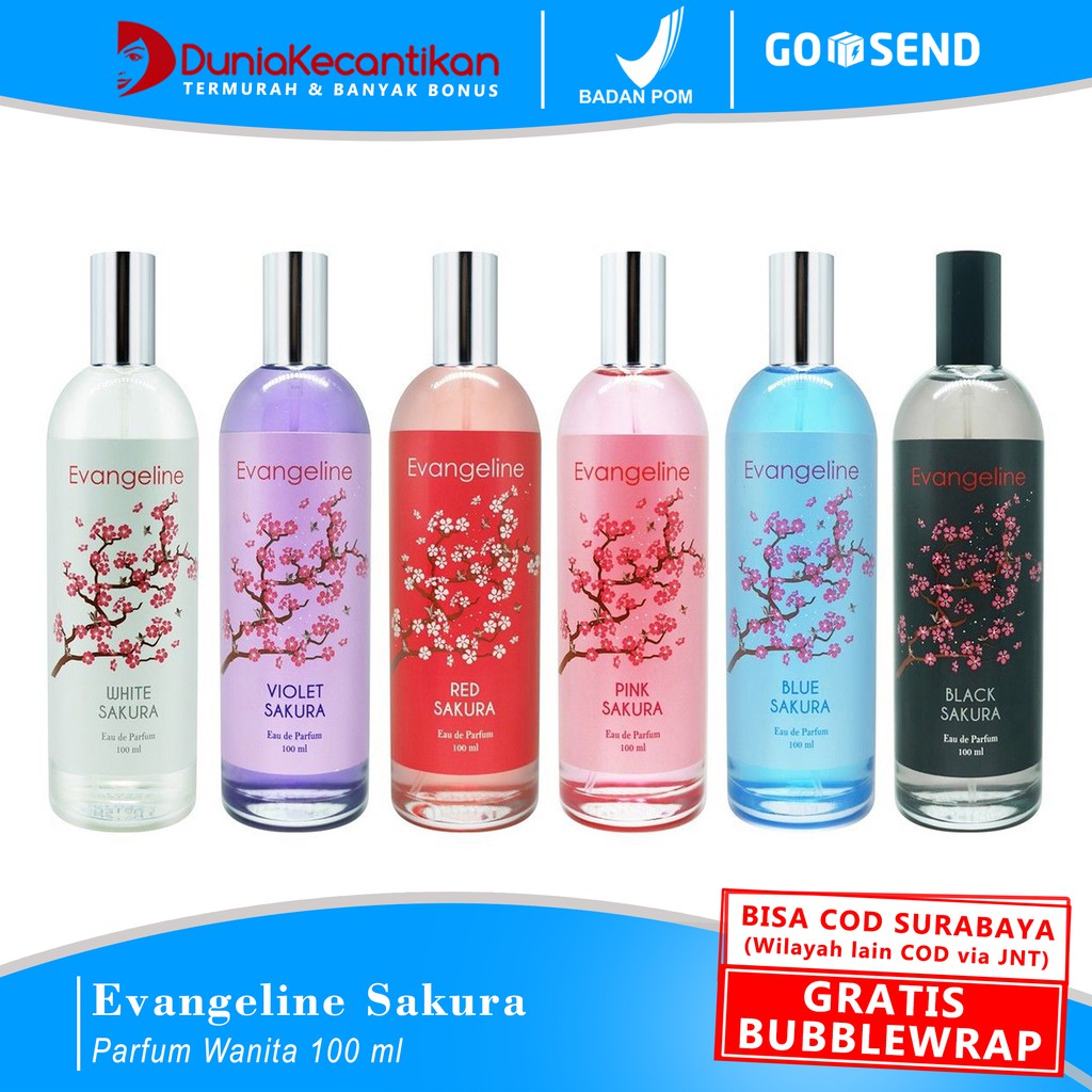 DKMALL - Parfum Wanita Evangeline Sakura 100ml Eau De Parfume Cewek EDP Tahan Lama Original Minyak Wangi | Farfum Evangeline