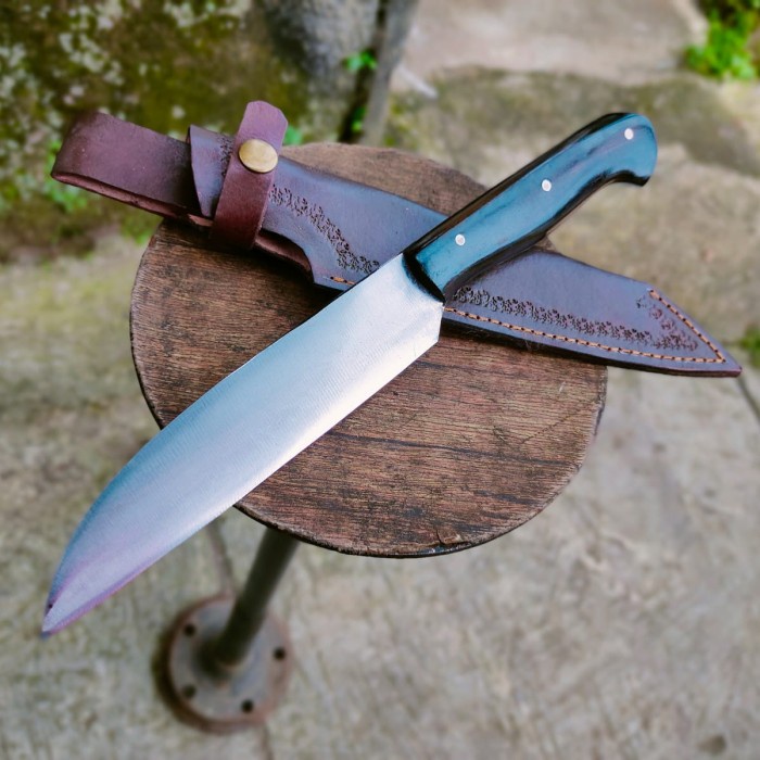 Pisau Seset Kulit - Pisau Seset Sisit Kulit Untuk Kurban Baja Per Asli - Vivistecolection