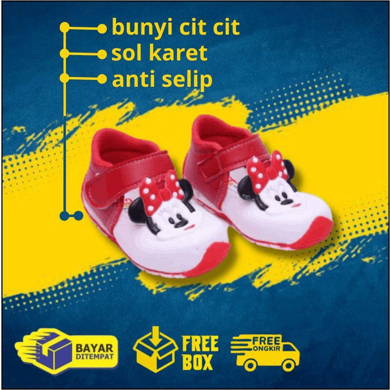 Sepatu Anak Bunyi Citcit Mickey