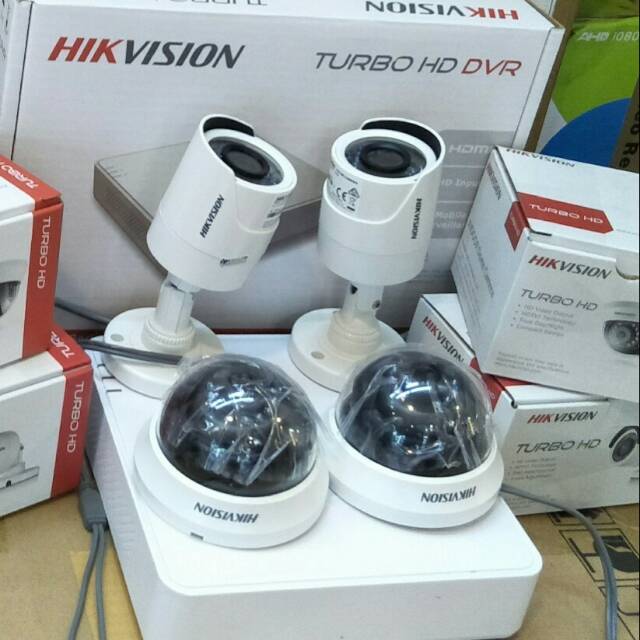 PAKET CCTV HIKVISION FULL SET 4 CHANEL 2MP / FULL HD 1080P KOMPLIT TINGGAL PASANG