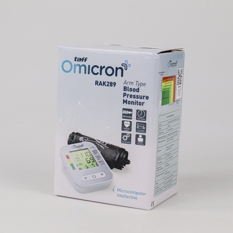 TaffOmicron Intellective Pengukur Tekanan Darah Electronic Blood Pressure with Voice - RAK289