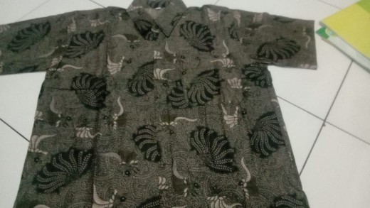 M231 Size S M L Xl Xxl Xxxl Bswart Batik Hrb026 Kenongo Hem Batik Kerang Coklat Abstrak